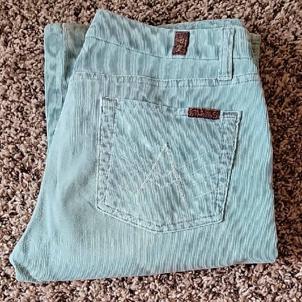 7 For All Mankind Light Blue Boot Cut Pants